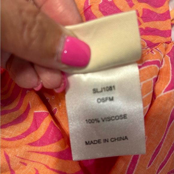 Salt Life 3pc Set Ruana OSFM Dress Small Bathing Suit XS NWT Magen Pink & Coral - Picture 14 of 16